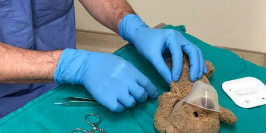 Νευροχειρουργός κάνει ράμματα σε αρκουδάκι - 'Πως μπορούσα να αρνηθώ'