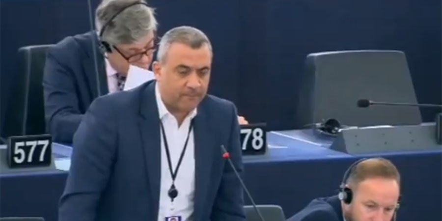 Φουρλάς στην ολομέλεια του Ευρωκοινοβουλίου: ‘Κ. Πρόεδρε Προέρχομαι από τη μοναδική ευρωπαϊκή χώρα…’ -VIDEO