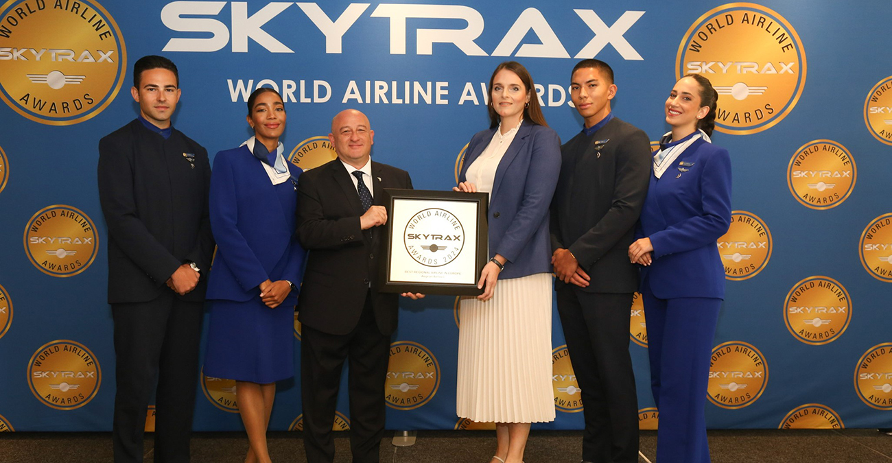 «Καλύτερη Περιφερειακή Αεροπορική Εταιρεία στην Ευρώπη» για ακόμα μια φορά η AEGEAN, στα Skytrax World Airline Awards 2024