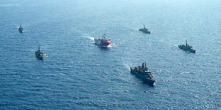 Ανοιχτά της Αμμοχώστου - Άσκηση έρευνας και διάσωσης Τουρκίας - ψευδοκράτους - Χρήση πλοίων και ελικοπτέρων