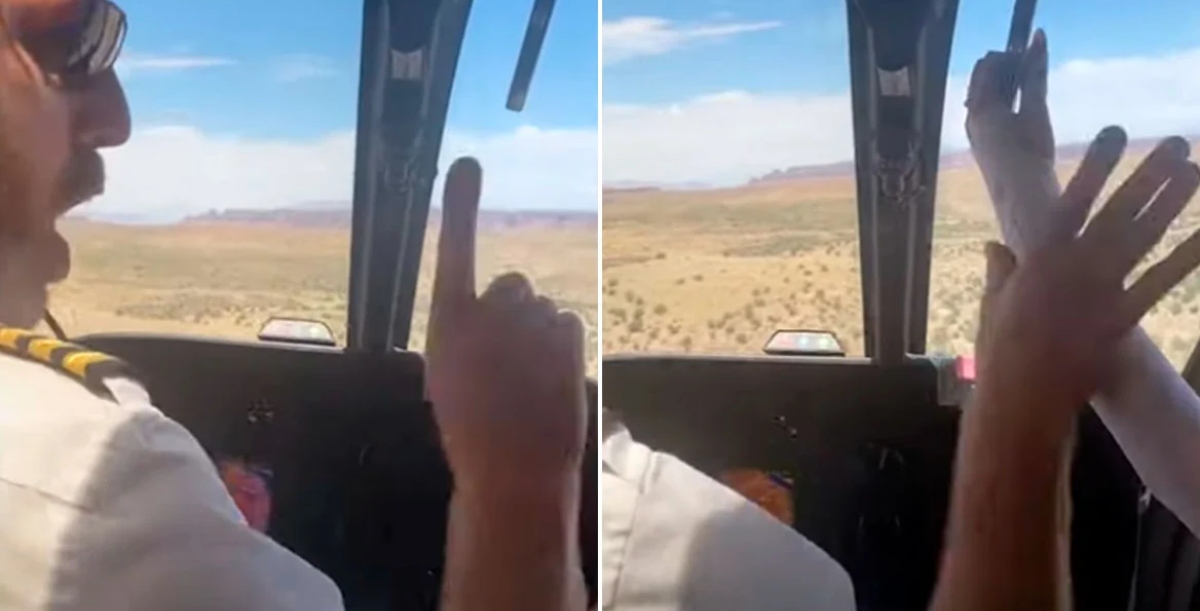 Πιλότος ελικοπτέρου τα «έψαλε» σε τουρίστρια πάνω από το Γκραν Κάνυον: «Μην το τραβάς, θα μας σκοτώσεις»