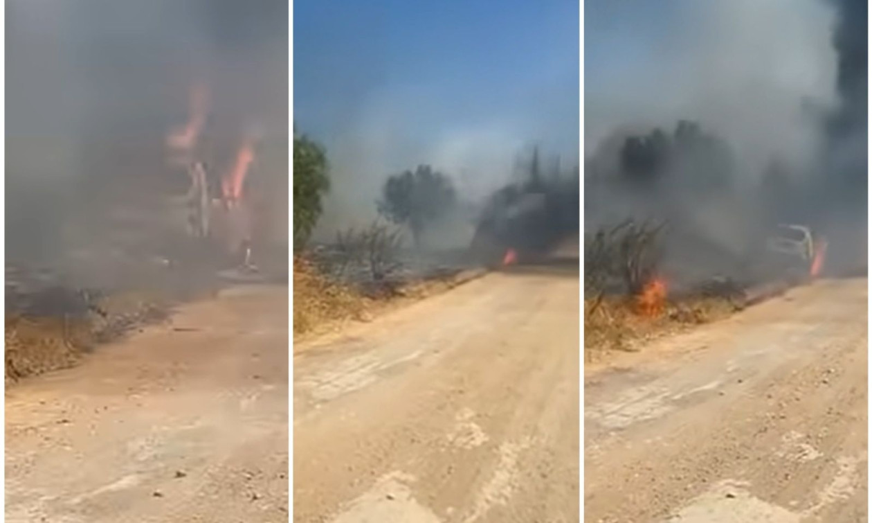 Φωτιά στα Σπάτα: Νεκρός βρέθηκε οδηγός μέσα στο αυτοκίνητό του