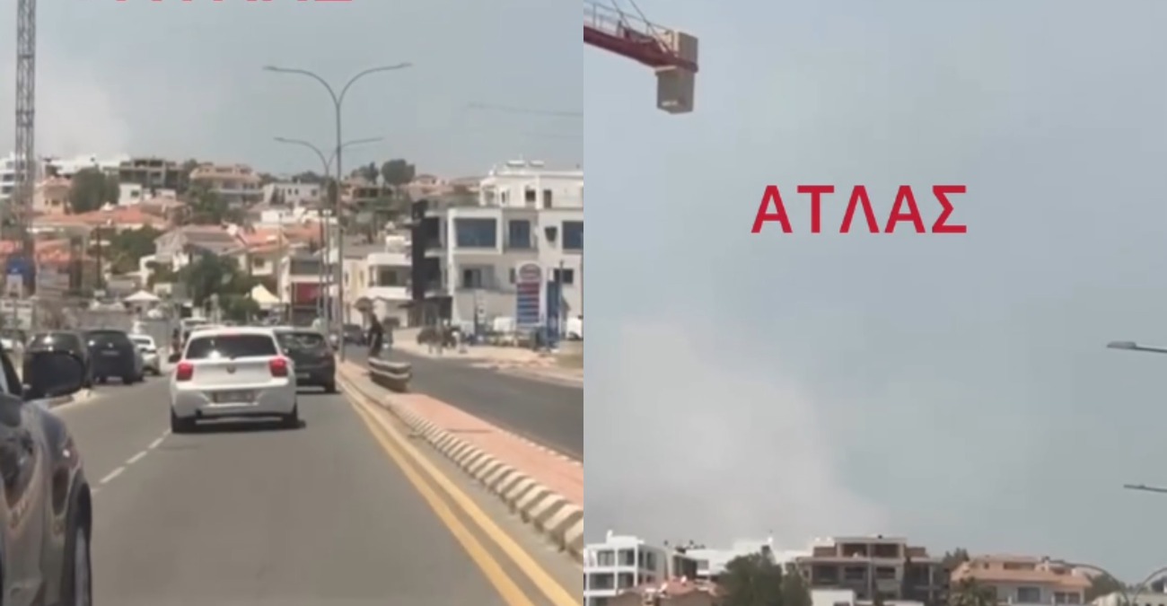 Πυρκαγιά πίσω από δημοτικό στη Λεμεσό - Δείτε βίντεο