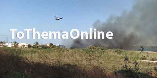 ΕΚΤΑΚΤΟ – ΚΥΠΡΟΣ: Μεγάλη πυρκαγιά στην Αλυκή Λάρνακας με εχθρό τον άνεμο – 4 οχήματα και ελικόπτερο  -ΦΩΤΟΓΡΑΦΙΕΣ