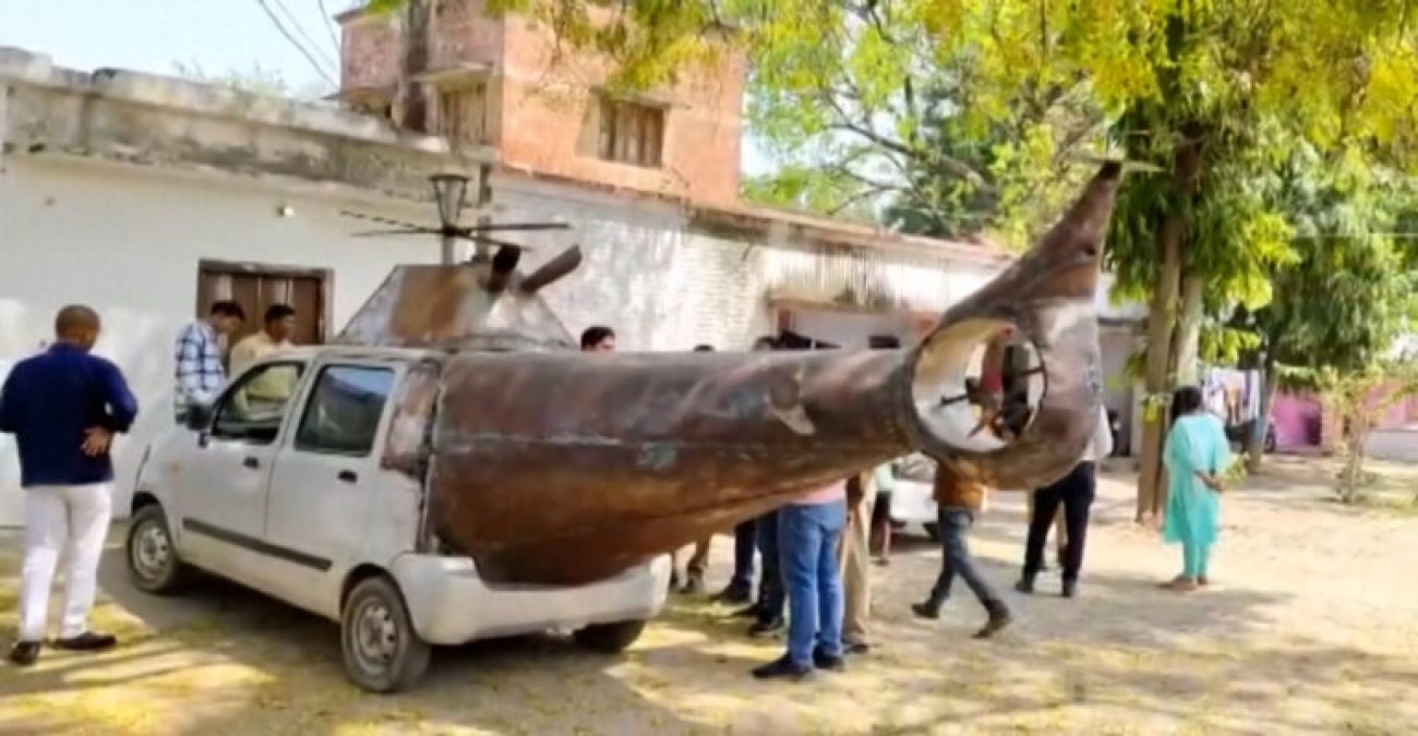 Ινδοί μετέτρεψαν αμάξι σε ελικόπτερο για να το νοικιάζουν σε γάμους – Η αστυνομία το κατάσχεσε