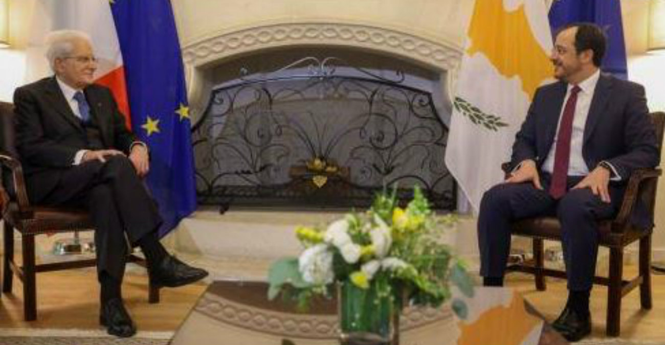 Ιταλός Πρόεδρος: «Θεμελιώδους σημασίας για ισορροπία στη Μεσόγειο η λύση στο Κυπριακό»   