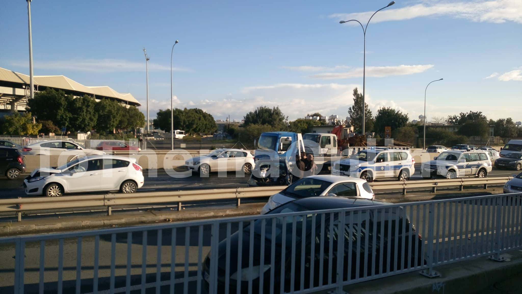 ΚΥΠΡΟΣ: Καραμπόλα τριών οχημάτων στον αυτοκινητόδρομο  