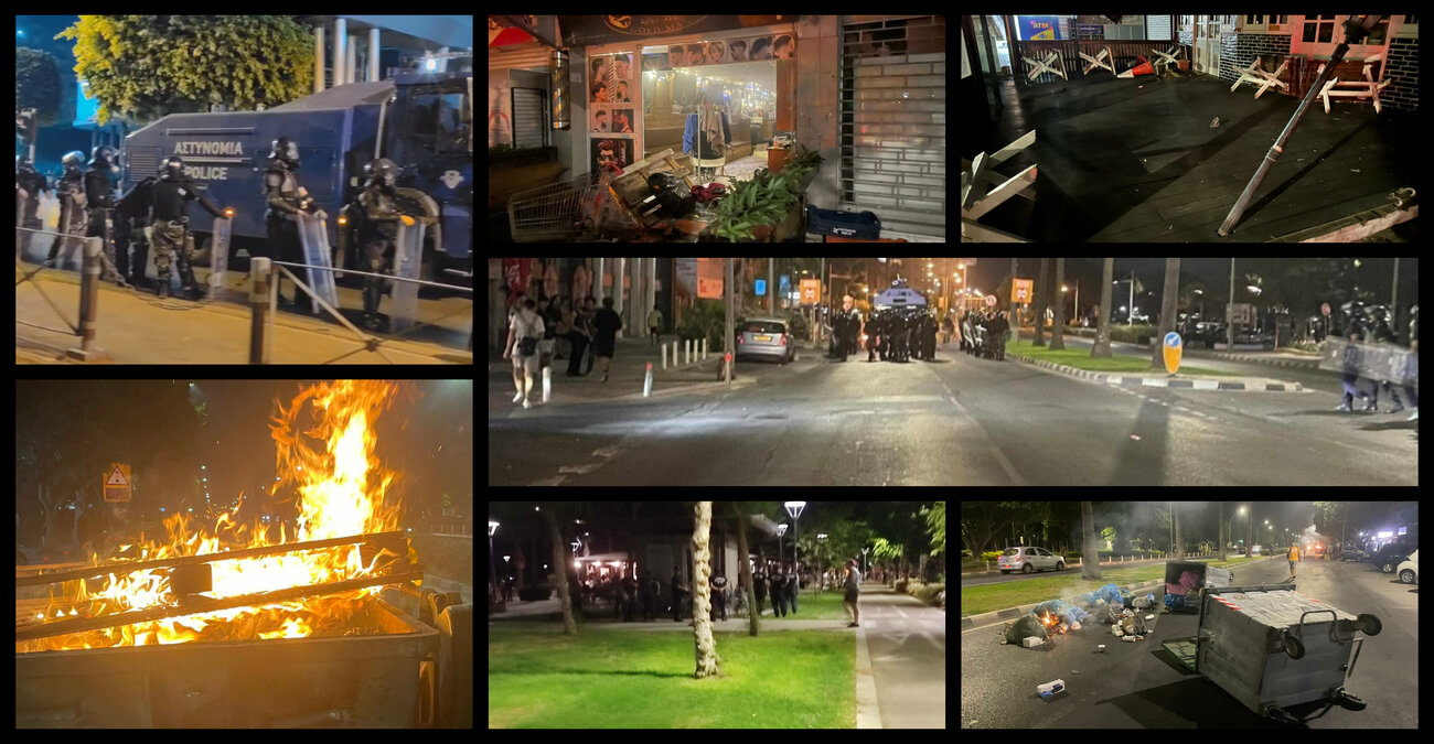 Από έκτροπα σημαδεύτηκε η διαμαρτυρία στη Λεμεσό - Χειροπέδες σε 7 πρόσωπα - Δείτε εικόνες και βίντεο