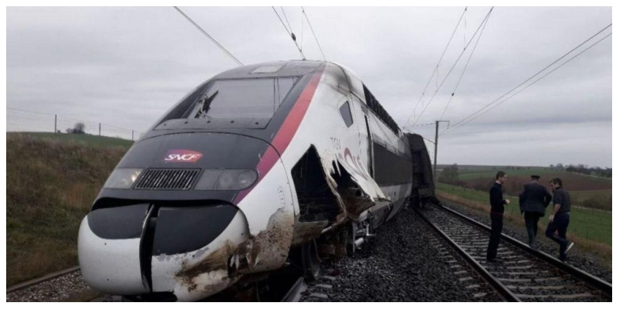 Εκτροχιάστηκε τρένο υψηλής ταχύτητας στη γραμμή Στρασβούργο 