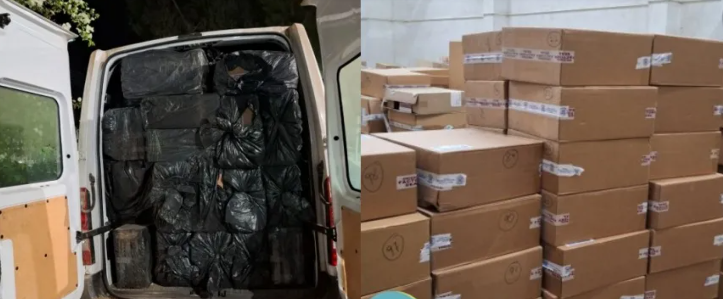 Εντόπισαν χιλιάδες κούτες με παράνομα τσιγάρα και στα Λύμπια - Υποψίες σύνδεσης με Πύλα - Δείτε φωτογραφίες