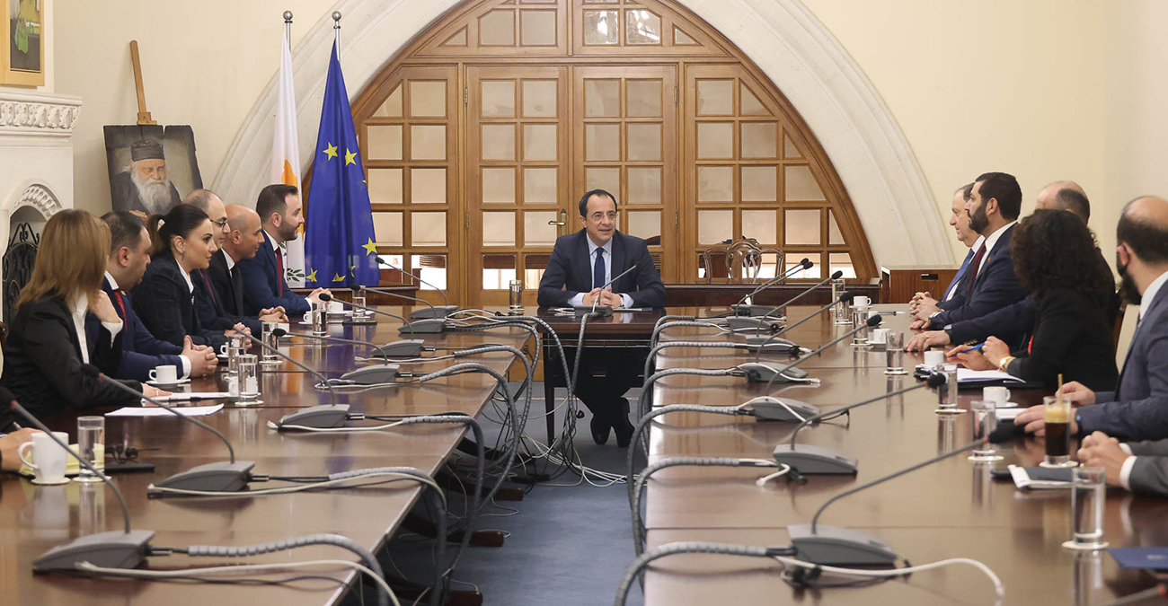 Τη Διακοινοβουλευτική Επιτροπή Συνεργασίας Αρμενίας-Κύπρου είδε ο Πρόεδρος Χριστοδουλίδης 