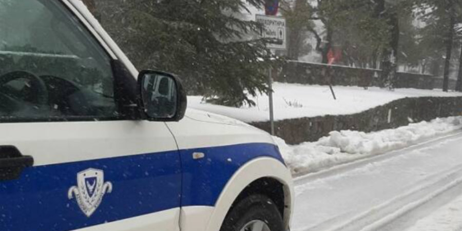 Προσοχή: Κλειστοί δρόμοι προς Τρόόδος λόγω παγετού - Ανακοίνωση Αστυνομίας