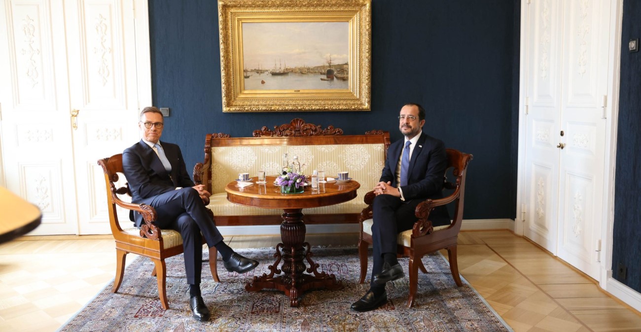 ΠτΔ: Ενημέρωσε τον Stubb για Κυπριακό και Προεδρία ΕΕ – Αναφορά σε Ουκρανικό και Μέση Ανατολή