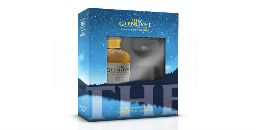 Το Glenlivet ‘Founder’s Reserve’ σε μια γιορτινή συσκευασία δώρου  που θα ήθελε ο κάθε συλλέκτης σπίτι του!
