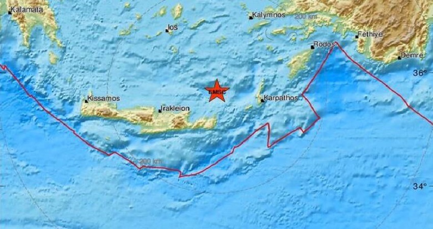 ΕΛΛΑΔΑ: 'Ταρακουνήθηκε' η Κρήτη μετά από ισχυρό σεισμό - Ανησύχησαν οι κάτοικοι