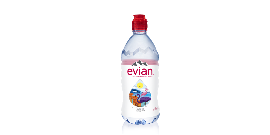 Η Κύπρος πάνω σε ένα μπουκάλι evian®: Νέα, καλοκαιρινή έκδοση φιάλης ‘’evian® Drop‘’ από την Μπλάνκα Μιρό