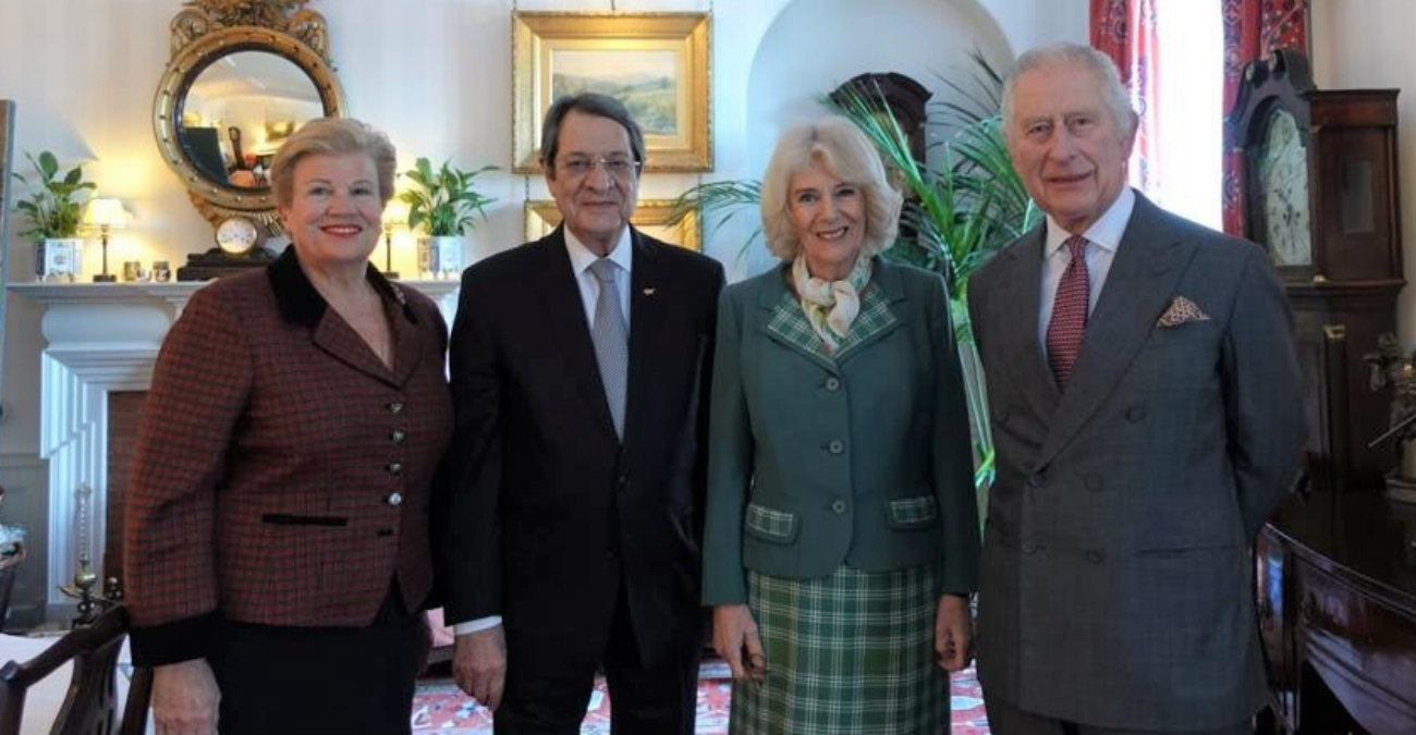 Ενημέρωσε τον Βασιλιά Κάρολο για το Κυπριακό ο Πρόεδρος Αναστασιάδης 