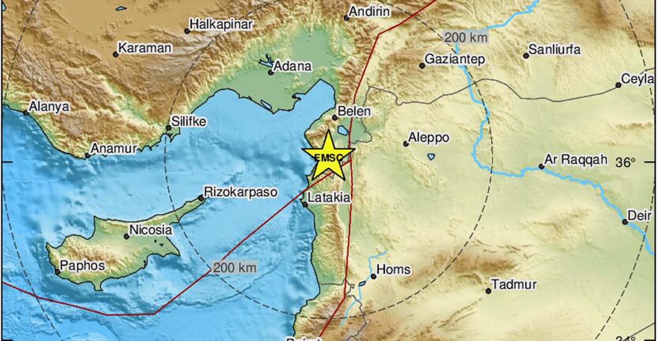 Τουρκία: Νέος ισχυρός σεισμός 4,9 Ρίχτερ, κοντά στα σύνορα με τη Συρία