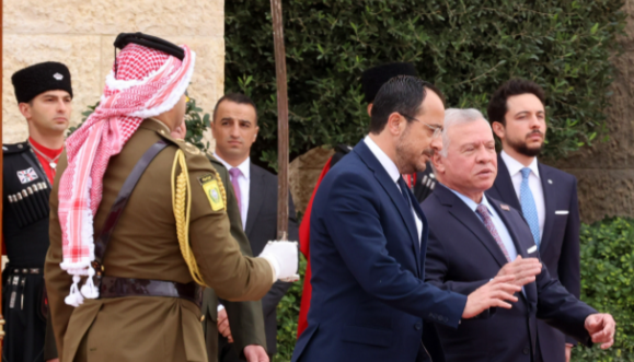Ολοκληρώθηκε η συνάντηση Χριστοδουλίδη με τον Βασιλιά της Ιορδανίας - Επιστρέφει στην Κύπρο 