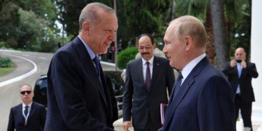 Στη σημασία της Τουρκίας για μεταφορά ρωσικού φυσικού αερίου στην Ευρώπη αναφέρθηκε ο Πούτιν υποδεχόμενος τον Ερντογάν