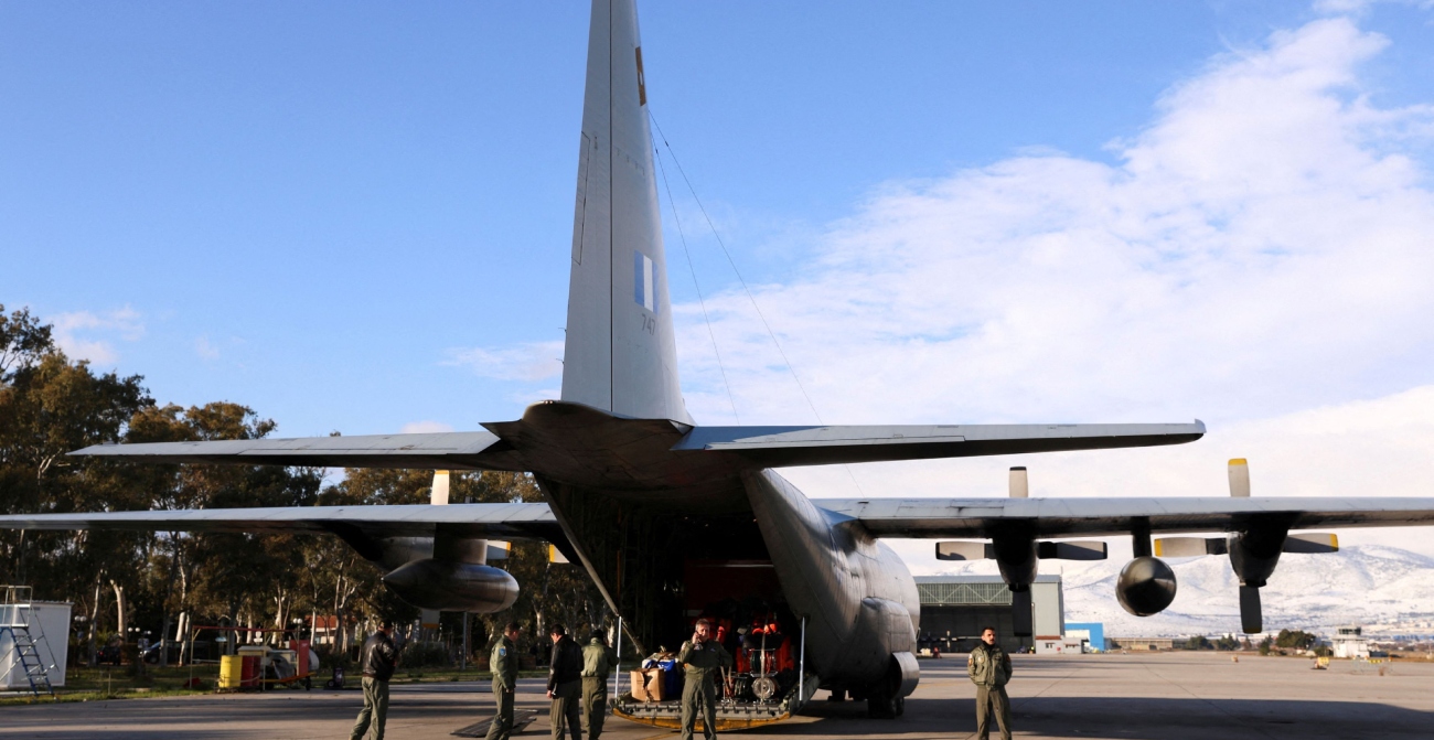 Ελλάδα: Πίσω λόγω βλάβης το C-130 με τη νέα ομάδα της ΕΜΑΚ που είχε προορισμό την Τουρκία