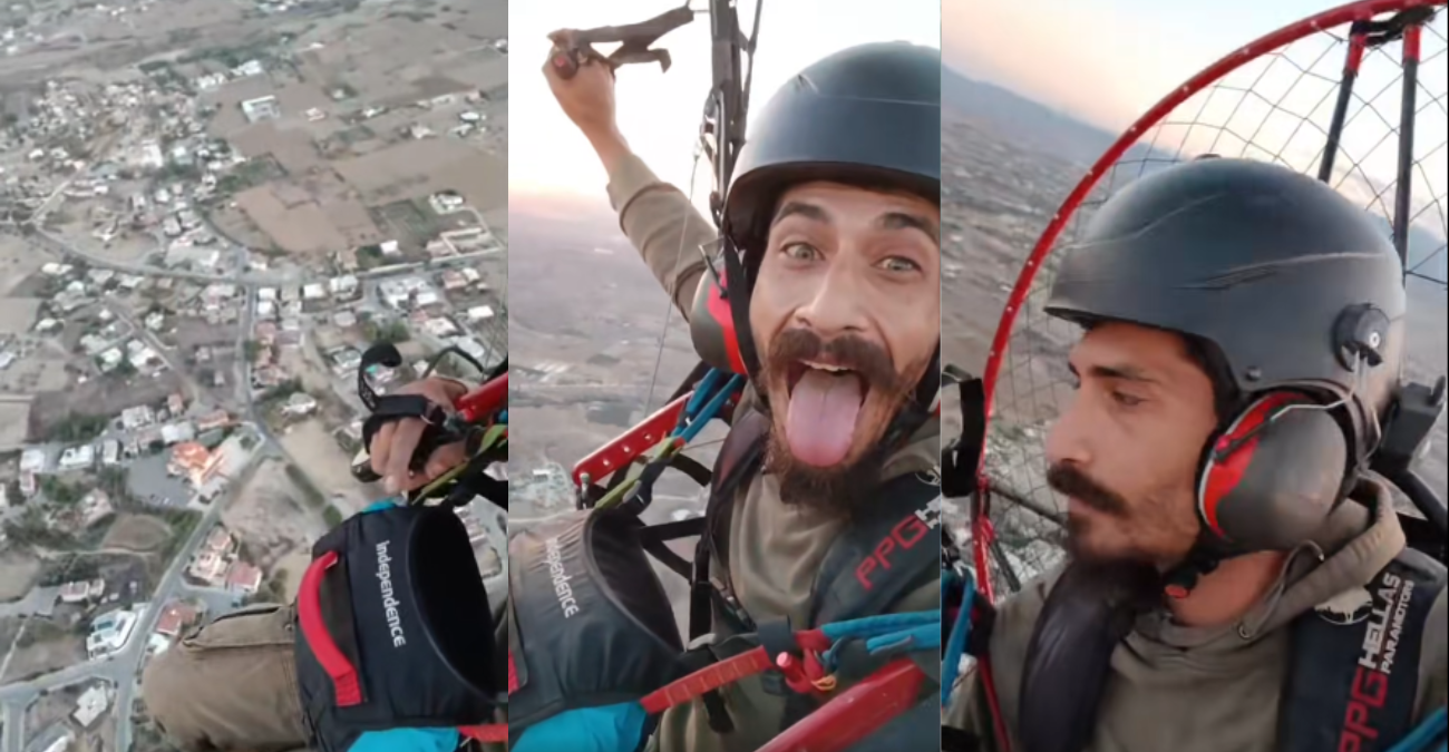 Βίντεο δείχνει τον άτυχο Αντώνη να κάνει Paramotor - Το αγαπημένο του σπόρ του «στέρησε» τη ζωή