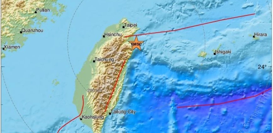 Ισχυρός σεισμός 6 Ρίχτερ σημειώθηκε στην Ταϊβάν