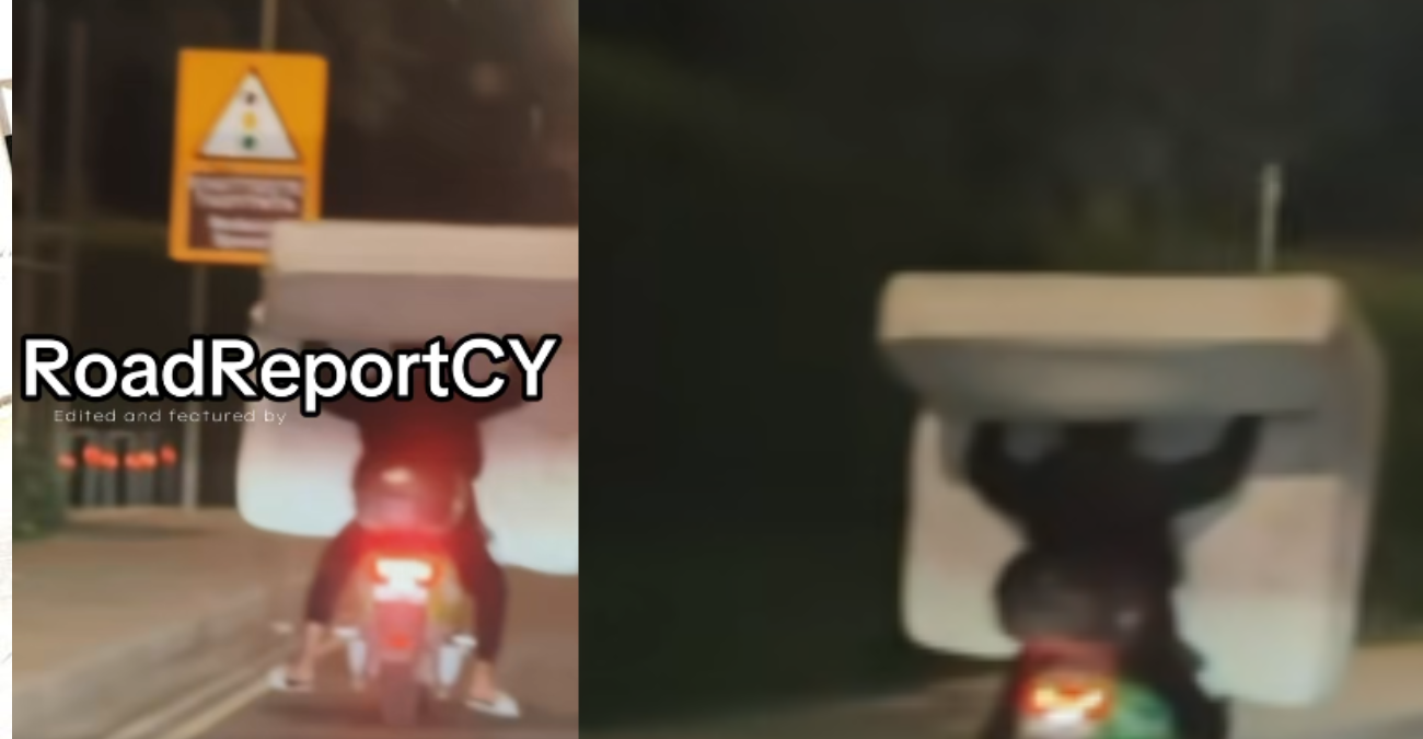«Κινητός» κίνδυνος στον δρόμο: Απίστευτο περιστατικό στη Λεμεσό - Μετέφεραν στρώμα με σκούτερ - Βίντεο