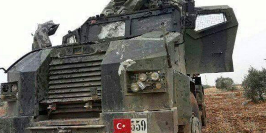 Τουρκικό τεθωρακισμένο όχημα στα χέρια Κούρδων - Σε στασιμότητα ο τουρκικός στρατός - VIDEO 