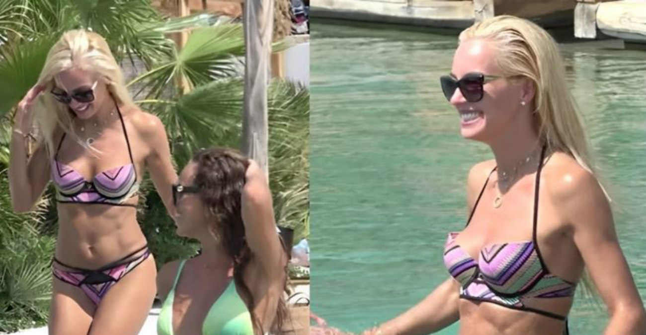 Τζούλια Νόβα: Απόλαυσε τις βουτιές της σε πισίνα της Μυκόνου - Δείτε βίντεο