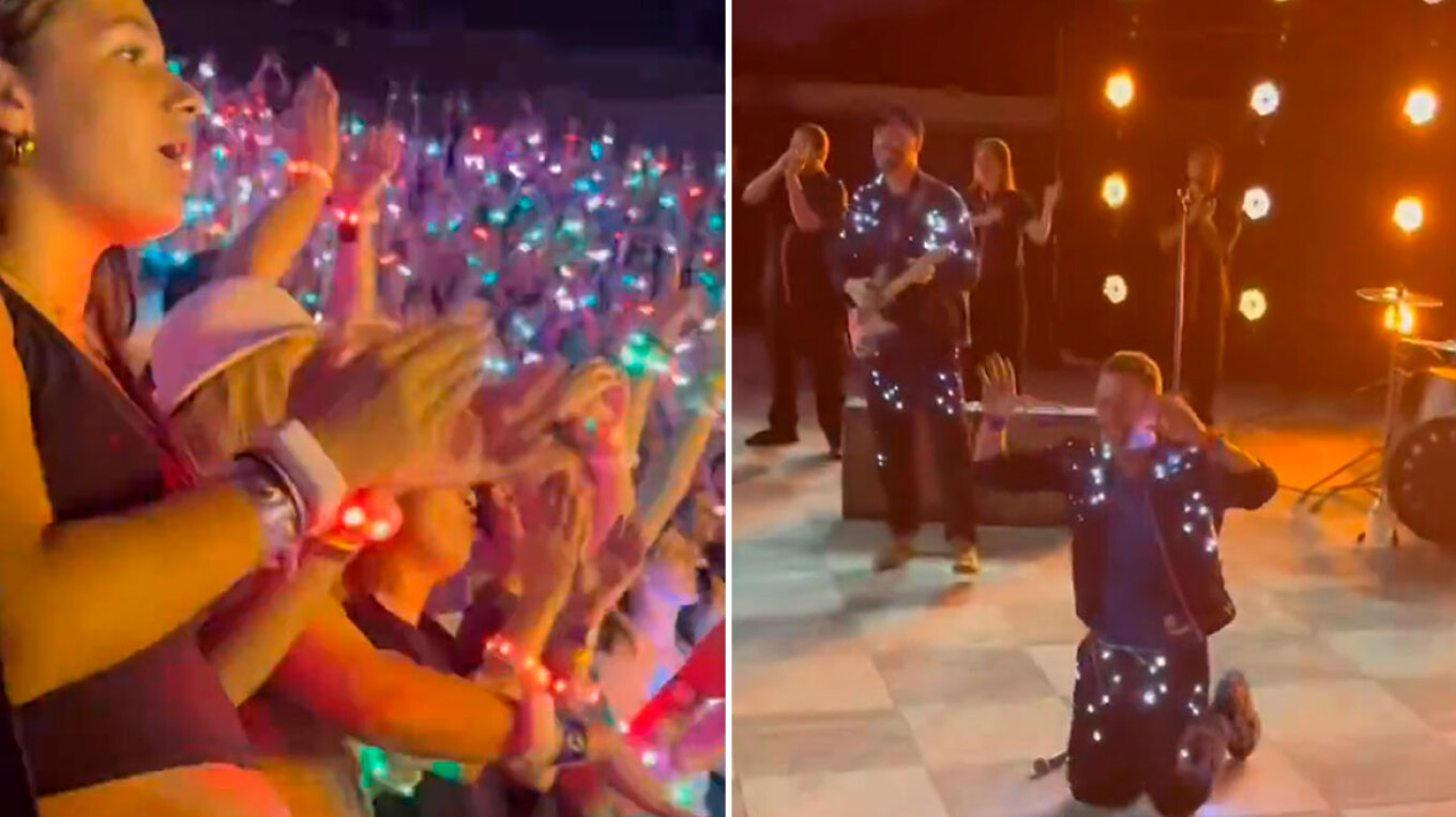 Το backstage βίντεο από το Ηρώδειο στο γύρισμα των Coldplay: Γιατί ο Κρις Μάρτιν γονάτισε συγκινημένος στη σκηνή