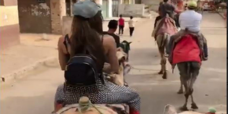 Η βόλτα με την καμήλα της συζύγου του Κύπριου επιχειρηματία - VIDEO 