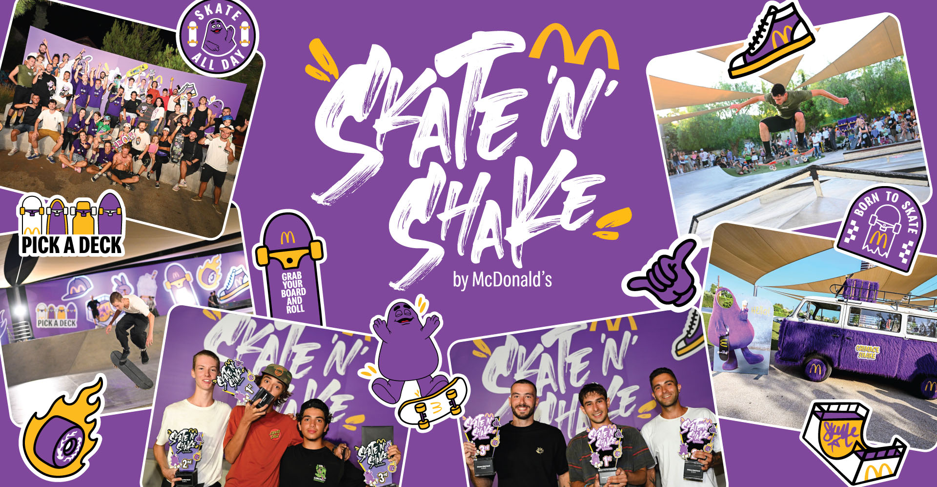 Skate n’ Shake Fun Day με το Grimace Shake!