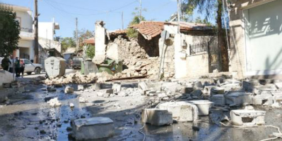 Σεισμός στην Κρήτη: Ακόμη δύο εγκλωβισμένοι στο Αρκαλοχώρι