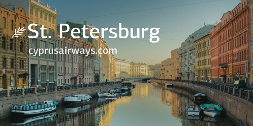 Η Cyprus Airways αυξάνει τη συχνότητα πτήσεων στην Αγία Πετρούπολη. Καθημερινές Πτήσεις για το καλοκαίρι 2018