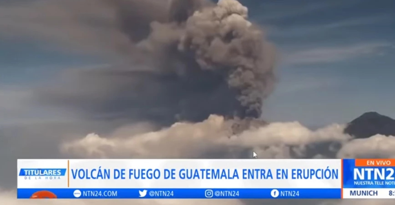 Έκρηξη του ηφαιστείου Φουέγο: Η στήλη από αέρια και ηφαιστειακή τέφρα «έφτασε σε ύψος 6.000 μέτρων»
