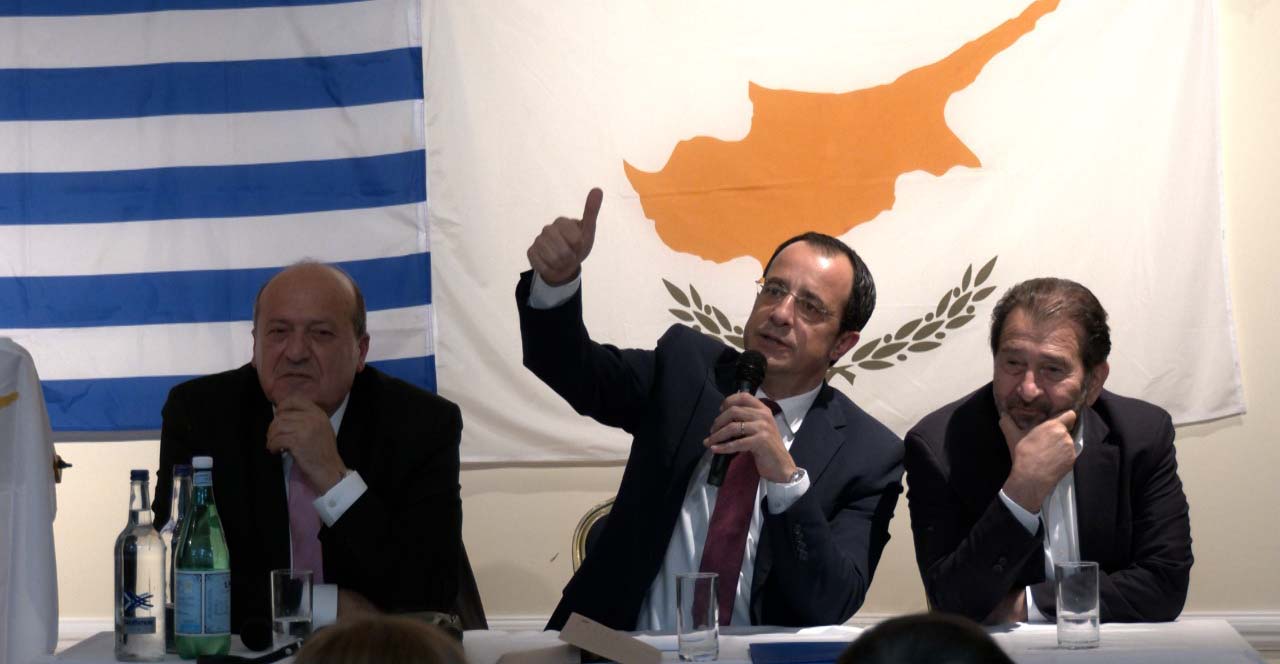 Ο Νίκος Χριστοδουλίδης διαβεβαίωσε τους Κύπριους της Βρετανίας ότι προτίθεται να συγκροτήσει Κυβέρνηση Εθνικής Ενότητας