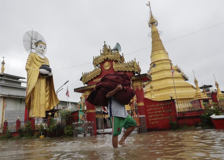 Στους 41 οι νεκροί στη Μιανμάρ μετά από καταρρακτώδη βροχόπτωση 