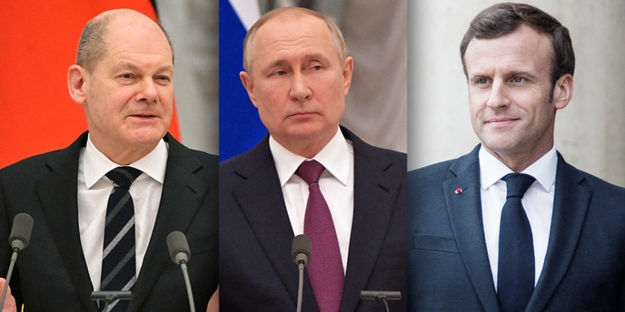 Πόλεμος στην Ουκρανία: Σολτς και Μακρόν ζήτησαν από τον Πούτιν να διαπραγματευθεί απευθείας με τον Ζελένσκι