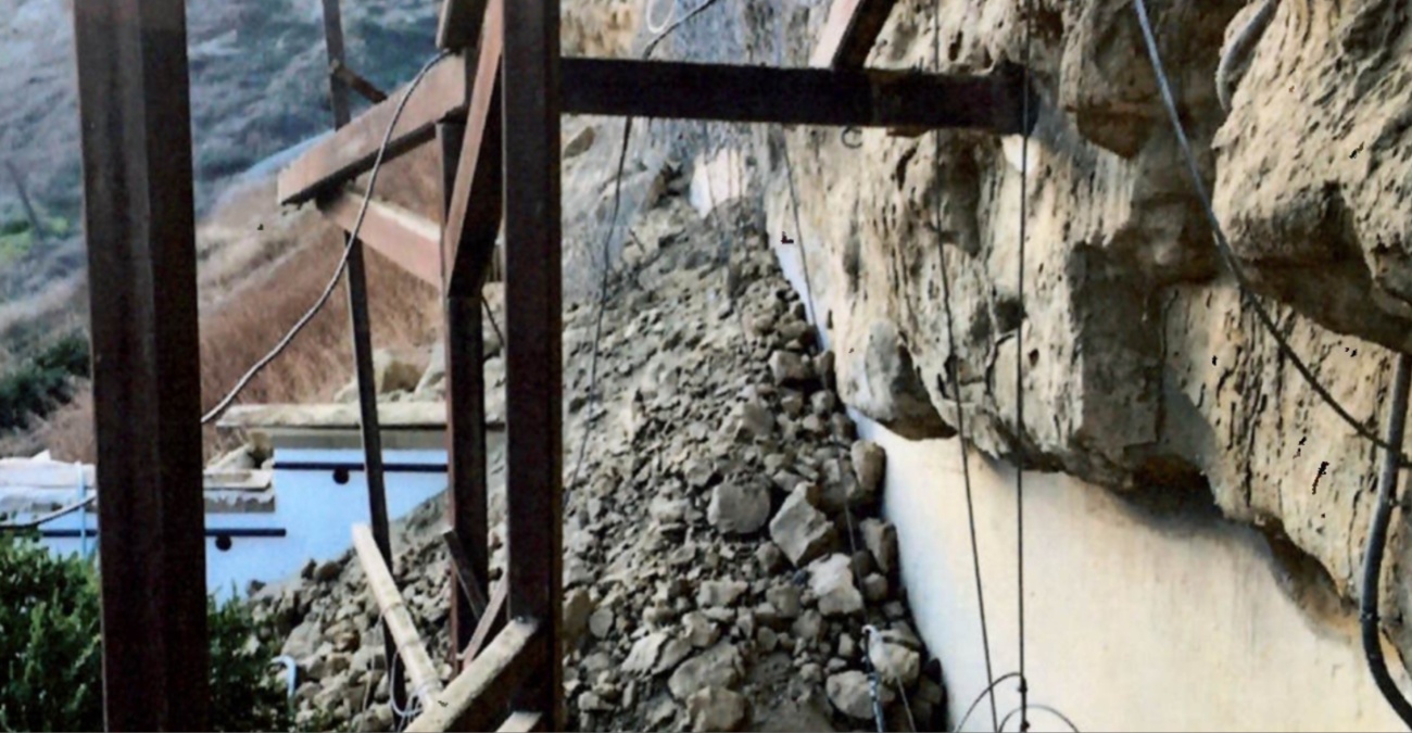 Κίνδυνος για νέα κατολίσθηση στην Χρυσοσπηλιώτισσα; - Πως απαντά η Εκκλησιαστική Επιτροπή