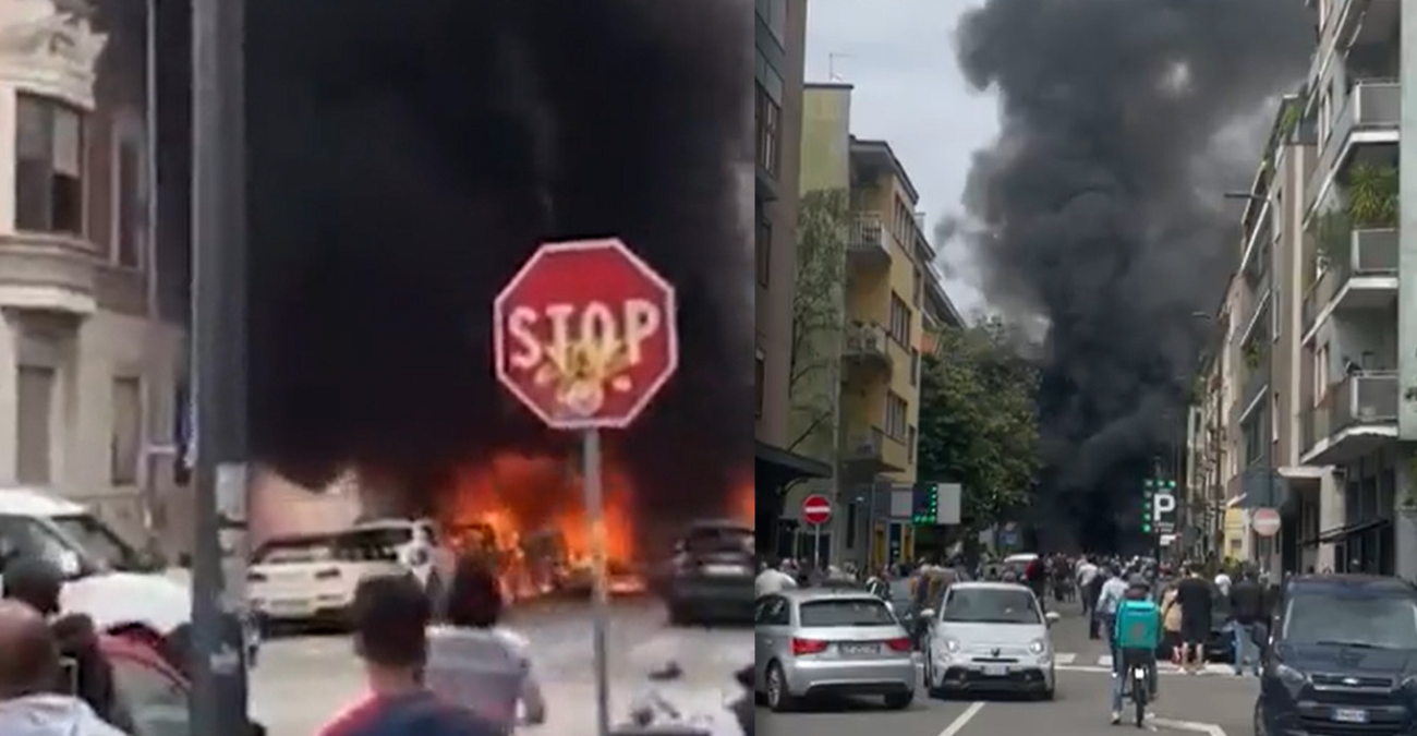 Ισχυρή έκρηξη στο κέντρο του Μιλάνου - Εκκενώθηκε ένα σχολείο - Δείτε βίντεο