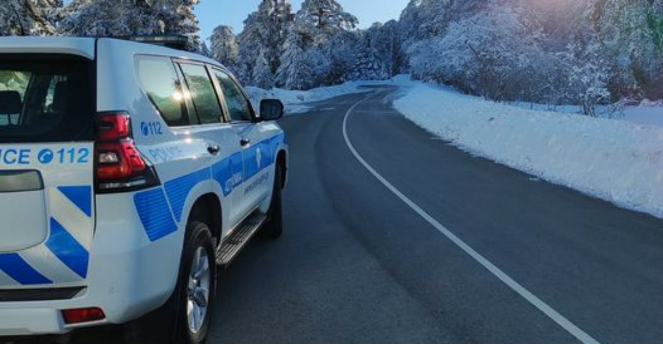 Οδηγοί προσοχή -  Αυτοί οι δρόμοι είναι κλειστοί λόγω παγετού