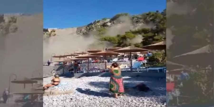 ΝΑΥΠΛΙΟ: VIDEO από την στιγμή της κατολίσθησης σε παραλία 