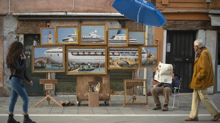 Έστησε πάγκο ο Banksy στη Βενετία