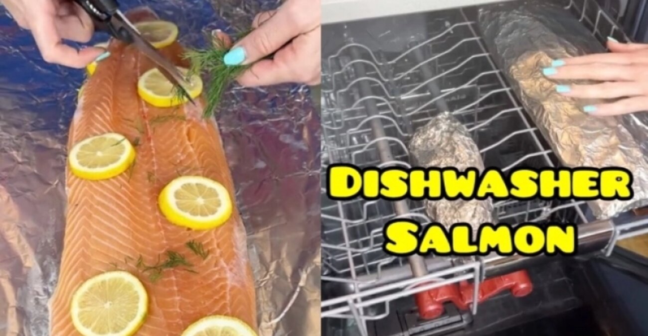 Μαγείρισσα του TikTok έφτιαξε σολομό στο πλυντήριο πιάτων: «Την επόμενη φορά να βάλεις απορρυπαντικό για έξτρα γεύση» - Δείτε βίντεο