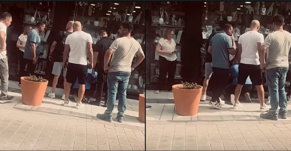 VIDEO: Σκηνές έντασης στο κέντρο της Λάρνακας - Η στιγμή όπου πολίτες ακινητοποιούν ληστή