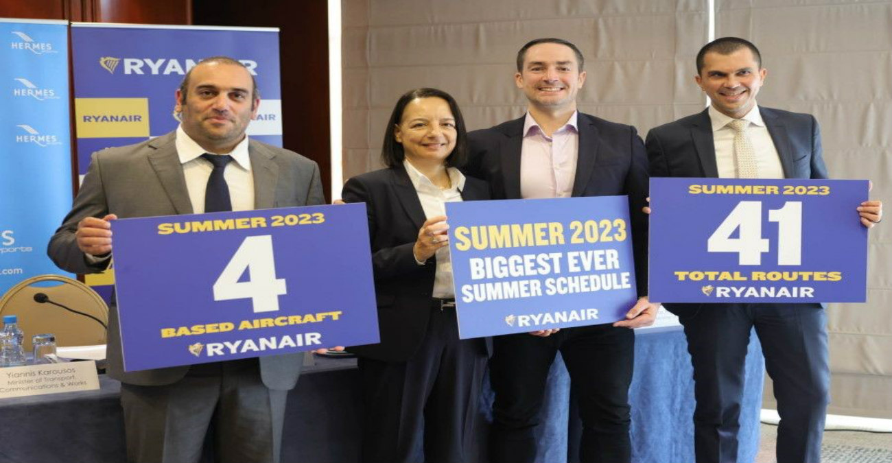 Καρούσος: «Το καλύτερο δώρο για την Κύπρο και για μένα οι ανακοινώσεις της Ryanair» - Ικανοποίηση κι από Περδίο