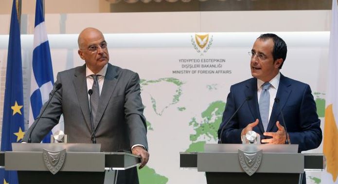 Την υποστήριξη Ελλάδας στο αίτημα της Κύπρου για κυρώσεις κατά Τουρκίας εξέφρασε ο Δένδιας