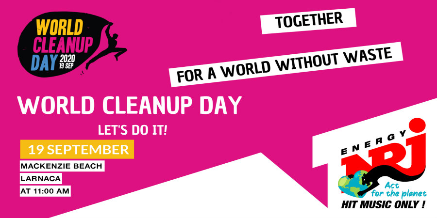 WORLD CLEAN UP DAY: O NRJ Cyprus δηλώνει παρών στην Παγκόσμια Ημέρα Εθελοντικού καθαρισμού του πλανήτη