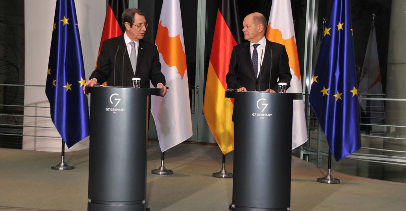 Ευχαριστίες ΠτΔ στον Σολτς - «Πάντοτε είχαμε τη στήριξη της Γερμανίας, η Κύπρος παραμένει σταθερή σε θέματα αρχής»